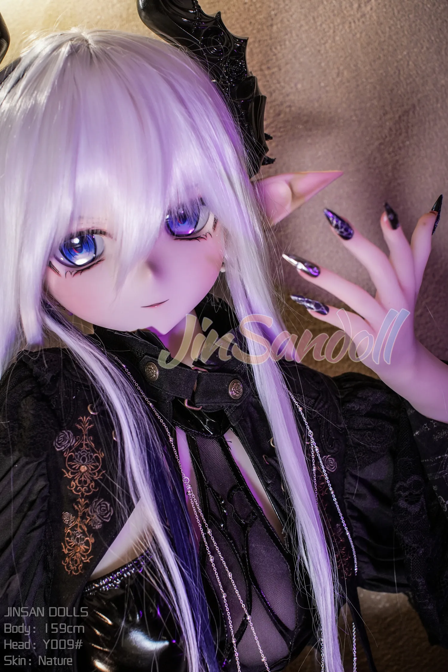 159cm (5ft3) H-Cup Anime réaliste PVC et S-TPE Poupée sexuelle Tête #Y009